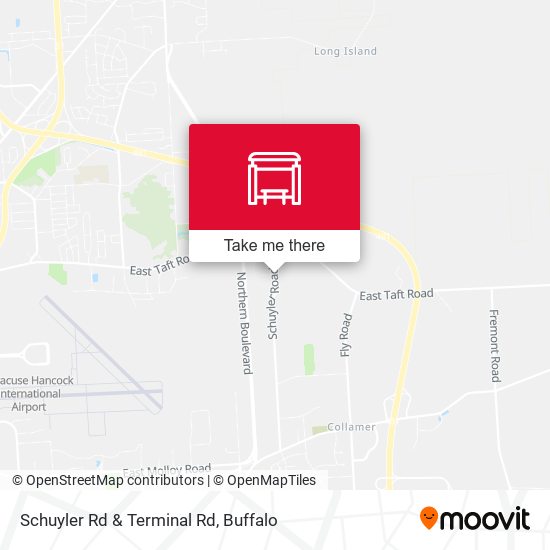 Schuyler Rd & Terminal Rd map