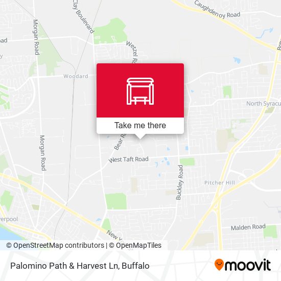 Palomino Path & Harvest Ln map