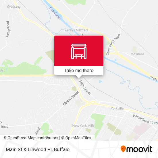 Main St & Linwood Pl map