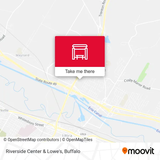 Riverside Center & Lowe's map