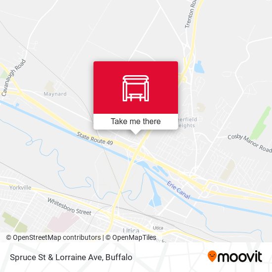 Spruce St & Lorraine Ave map