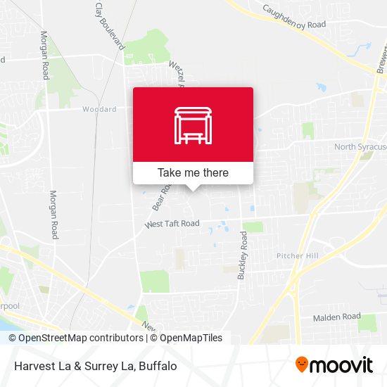 Harvest La & Surrey La map