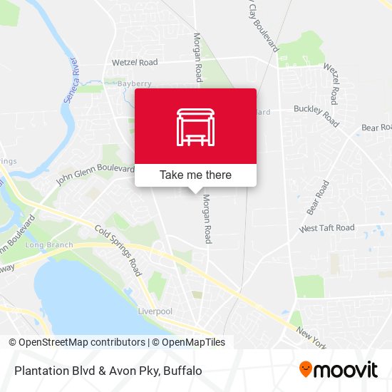 Plantation Blvd & Avon Pky map