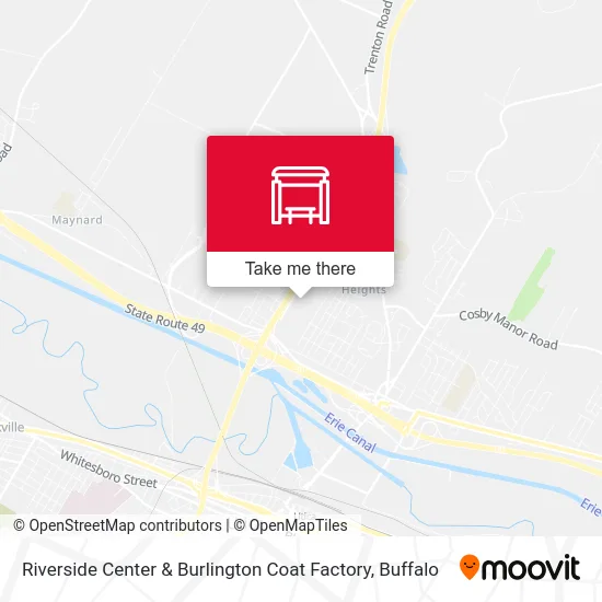 Riverside Center & Burlington Coat Factory map