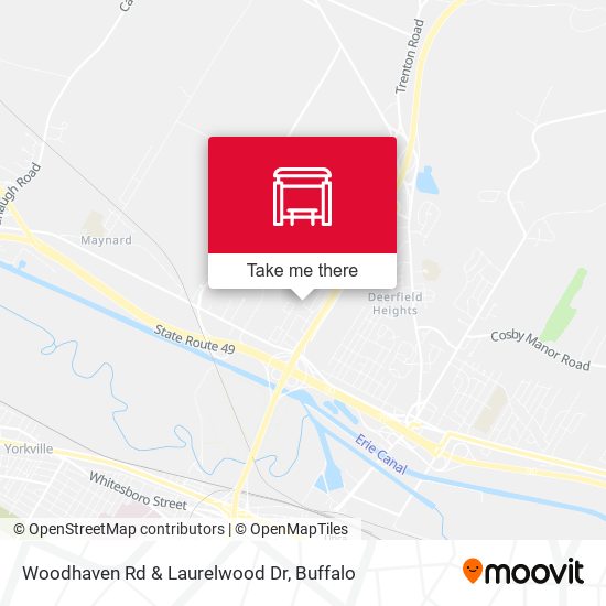 Woodhaven Rd & Laurelwood Dr map