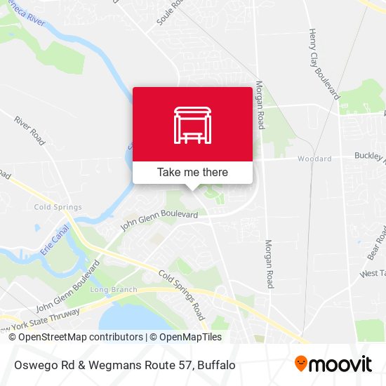 Oswego Rd & Wegmans Route 57 map