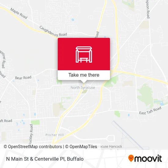 N Main St & Centerville Pl map