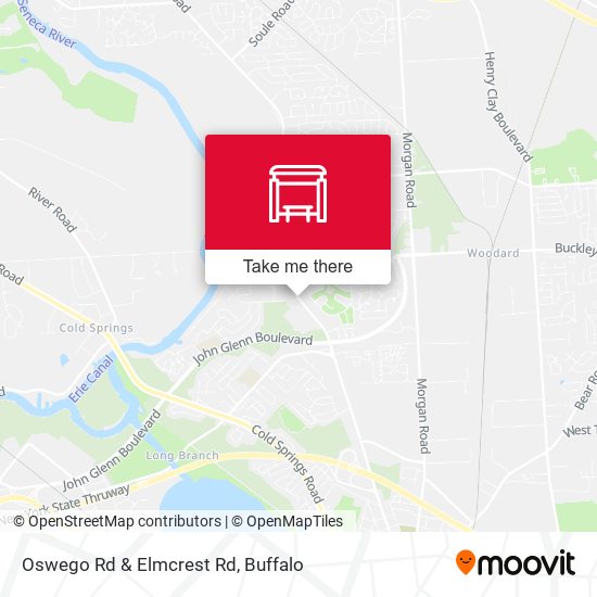 Oswego Rd & Elmcrest Rd map