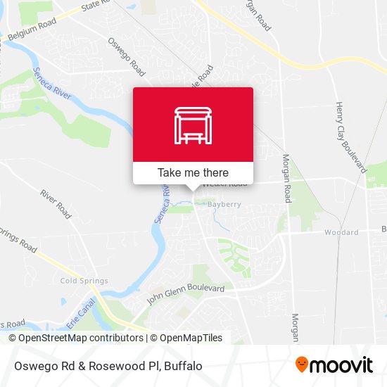 Oswego Rd & Rosewood Pl map