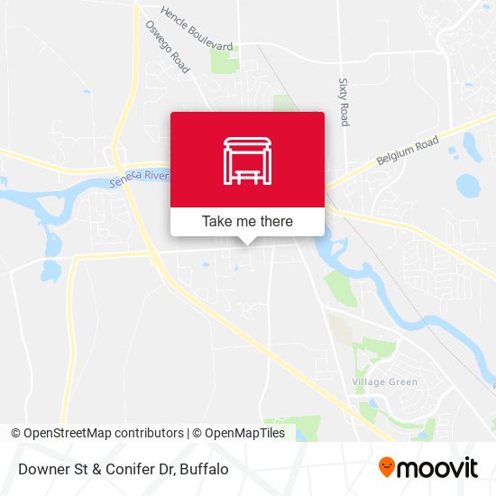 Downer St & Conifer Dr map