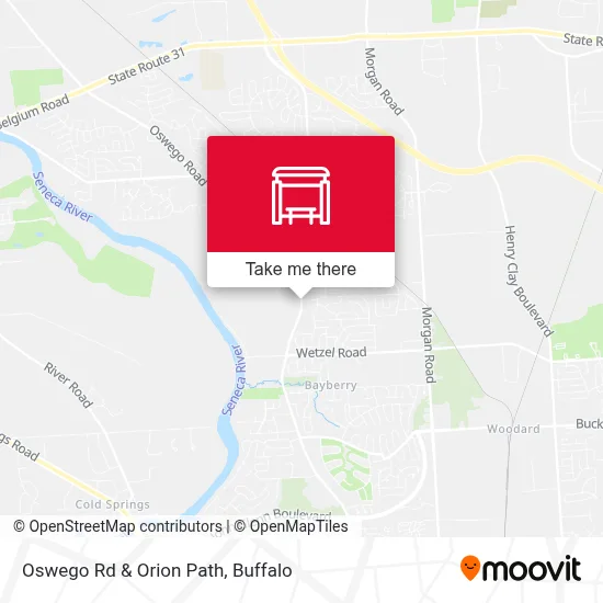 Oswego Rd & Orion Path map