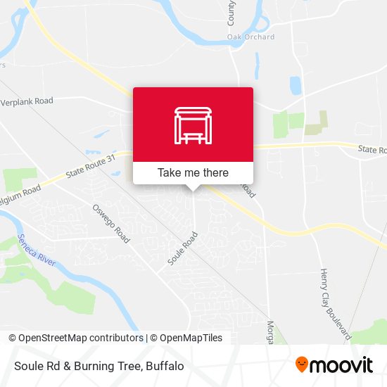 Soule Rd & Burning Tree map
