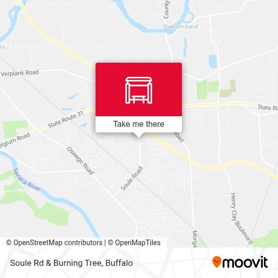 Soule Rd & Burning Tree map