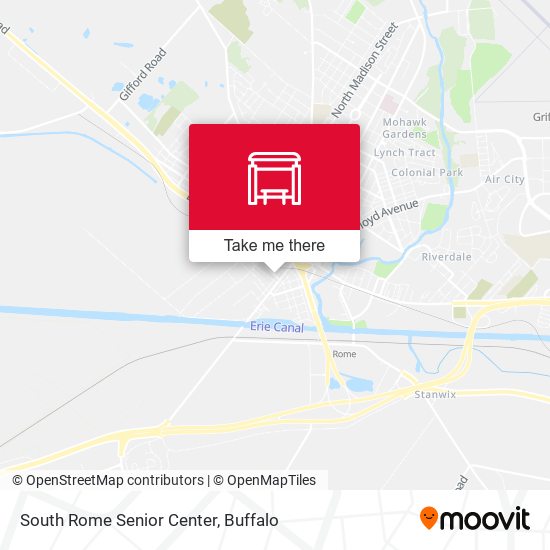 South Rome Senior Center map