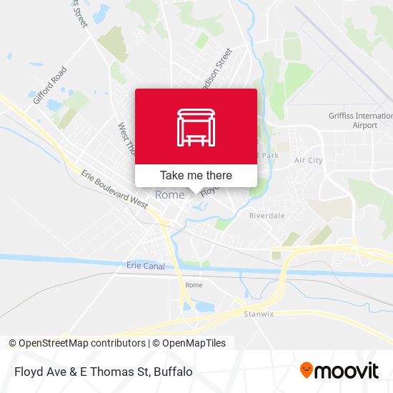 Floyd Ave & E Thomas St map