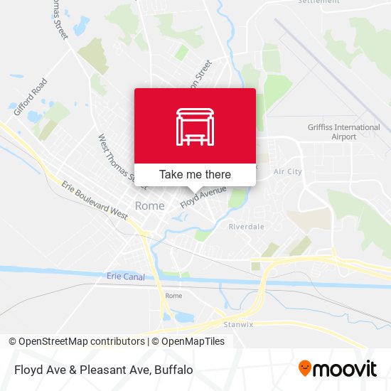 Floyd Ave & Pleasant Ave map