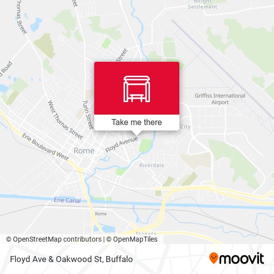 Floyd Ave & Oakwood St map