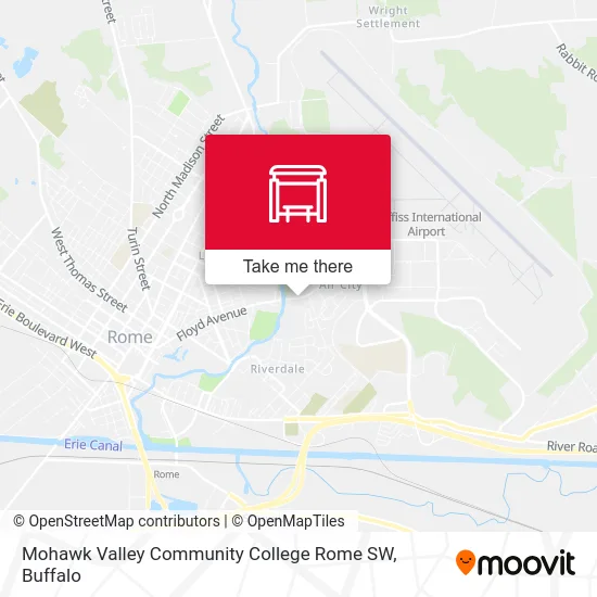 Mohawk Valley Community College Rome SW map