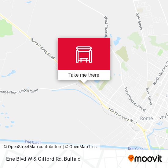 Mapa de Erie Blvd W & Gifford Rd