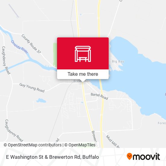 Mapa de E Washington St & Brewerton Rd