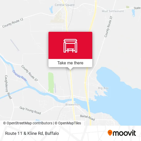 Route 11 & Kline Rd map
