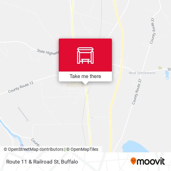 Route 11 & Railroad St map