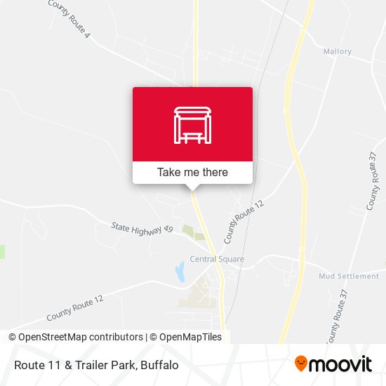 Route 11 & Trailer Park map