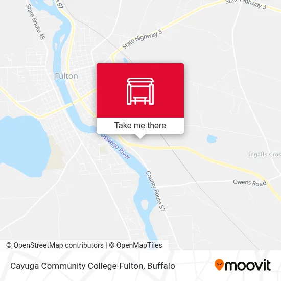 Cayuga Community College-Fulton map