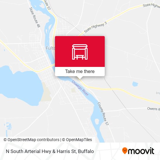 Mapa de N South Arterial Hwy & Harris St