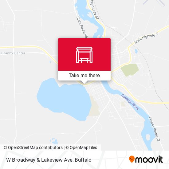W Broadway & Lakeview Ave map