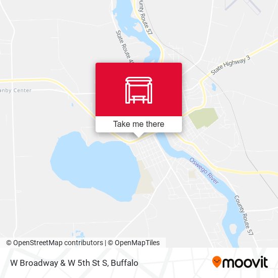 Mapa de W Broadway & W 5th St S