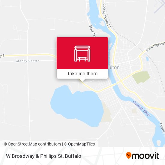 Mapa de W Broadway & Phillips St