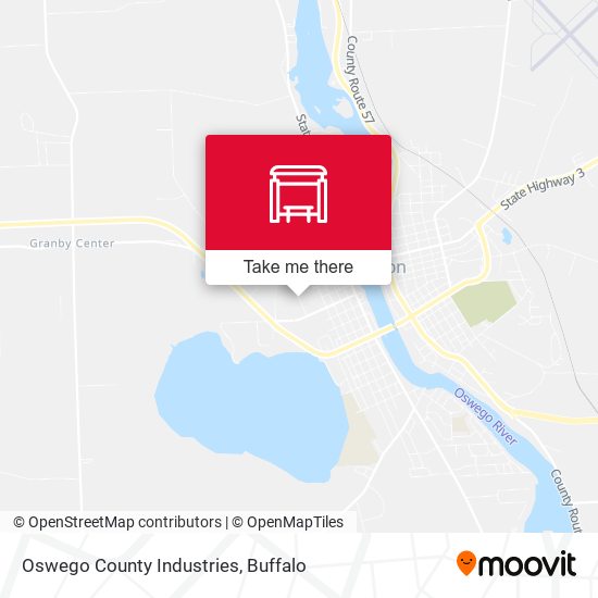 Oswego County Industries map