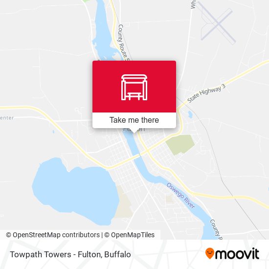 Mapa de Towpath Towers - Fulton