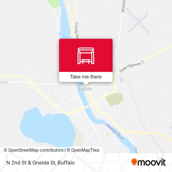 N 2nd St & Oneida St map