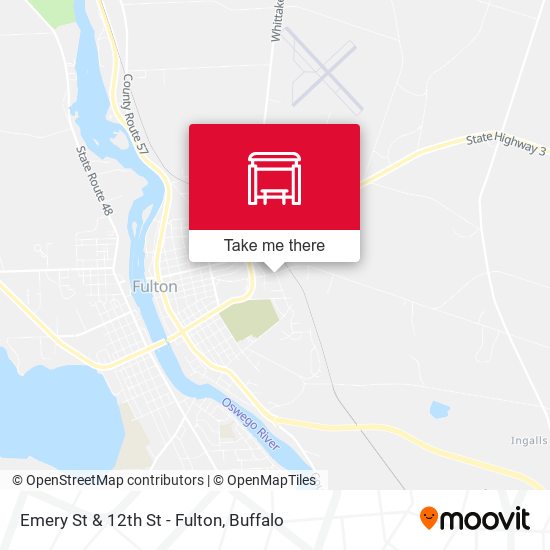 Emery St & 12th St - Fulton map