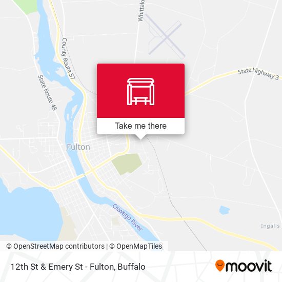 12th St & Emery St - Fulton map