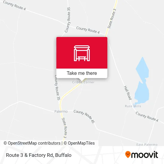 Route 3 & Factory Rd map
