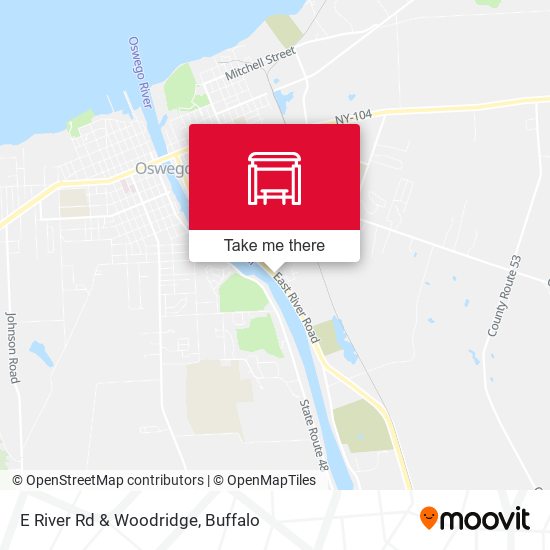 E River Rd & Woodridge map
