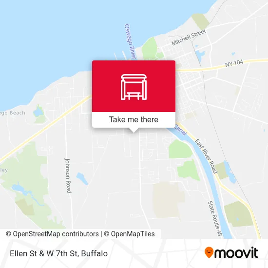 Ellen St & W 7th St map