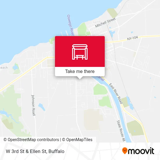 W 3rd St & Ellen St map