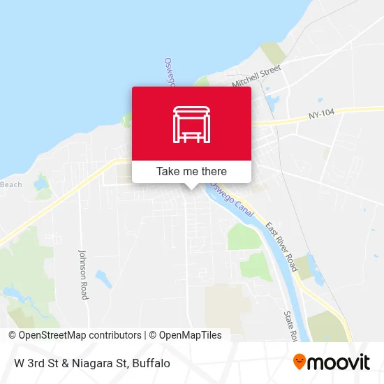 W 3rd St & Niagara St map