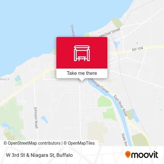 W 3rd St & Niagara St map