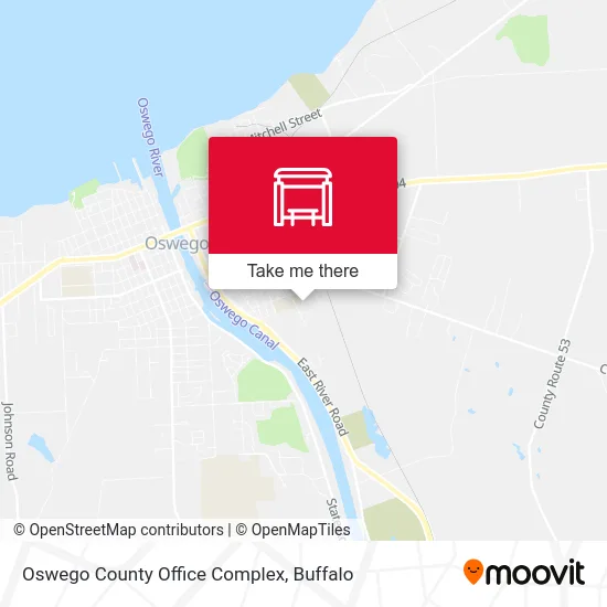 Oswego County Office Complex map