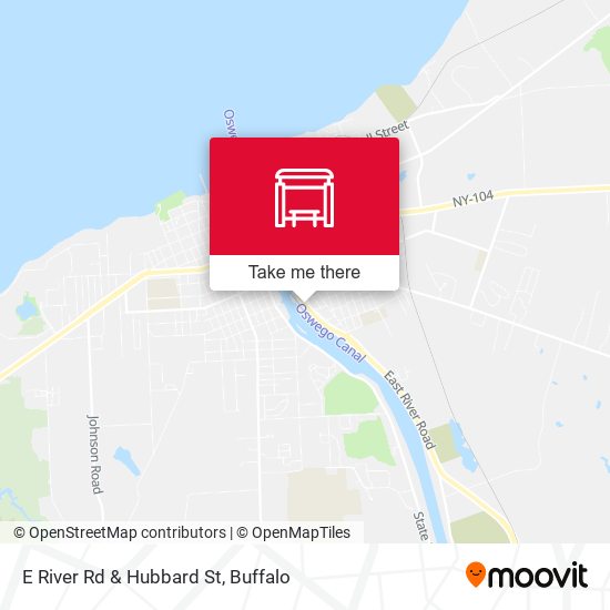 E River Rd & Hubbard St map