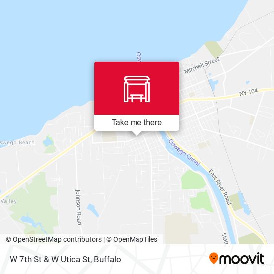 W 7th St & W Utica St map