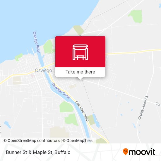 Bunner St & Maple St map