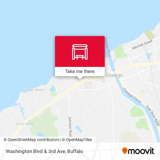 Washington Blvd & 3rd Ave map