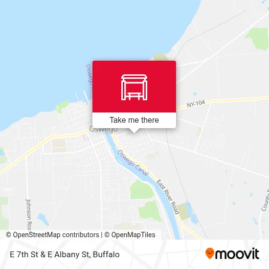 E 7th St & E Albany St map