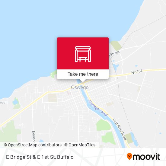 Mapa de E Bridge St & E 1st St